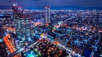 Image result for Japan Night Time Skyline