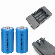 Image result for CR123A Rechargeable Battery and Charger