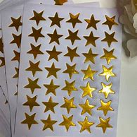 Image result for Gold Star Face Stickers