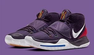 Image result for Kyrie Irving Shoes Purple with Fire