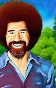 Image result for Woman as Bob Ross