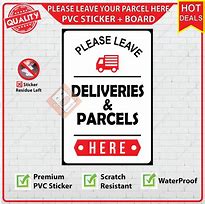 Image result for Parcel Drop Signage