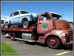 Image result for Old Race Car Tow Vehicles