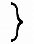 Image result for Curly Bracket Symbol