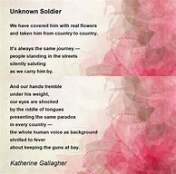 Image result for INVISIBLE Soldier Poem