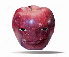 Image result for Low Quality Apple with Face