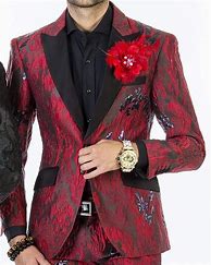 Image result for Black and Red Tuxedo