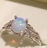 Image result for Genuine Opal Ring Sterling Silver