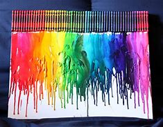 Image result for Melted Crayon Canvas Art