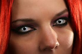 Image result for All White Contacts Halloween