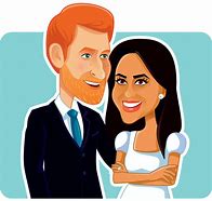 Image result for Prince Harry and Meghan Markle Cartoons