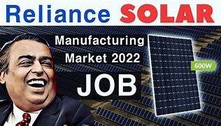 Image result for Reliance Solar Manufacturing