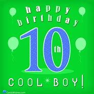 Image result for 10th Birthday Boy