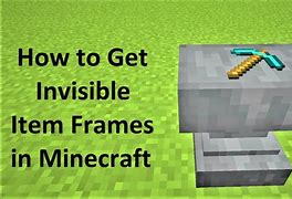 Image result for Invisible Picture Frames Minecraft