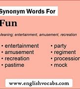 Image result for Fun-Filled Synonym