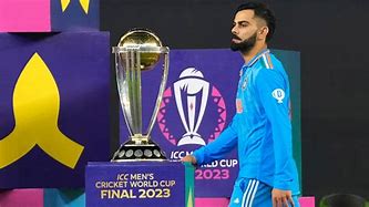 Image result for Virat Kohli World Cup Trophy