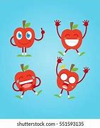 Image result for Red Apple Cartoon Pic