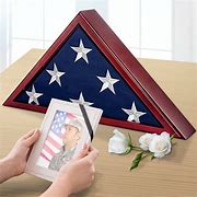 Image result for Burial Flag Display Case