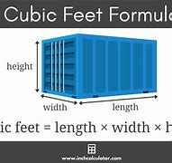 Image result for Cubic Feet Unit