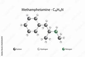 Image result for Crystal Meth Chemical Structure