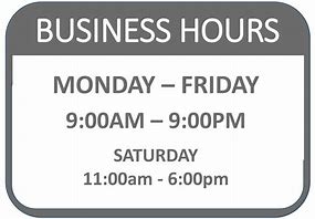 Image result for Business Hours Sign Template Free