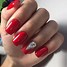 Image result for Red Nail Polish Silver Rings
