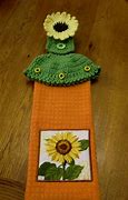 Image result for Crocheted Pumpkin Towel Holders