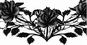 Image result for Black and White Rose Border Clip Art