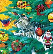 Image result for Cat Christmas Tree Meme