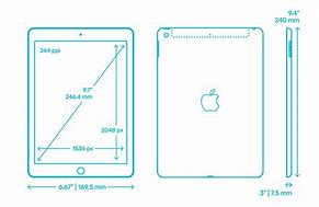 Image result for iPad 5th Generation Dimensions