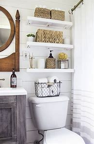 Image result for Small Bathroom Floating Shelves