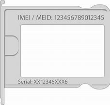 Image result for Imei Number On iPhone Sim Card Tray