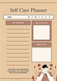 Image result for Self-Care Planner Notebook