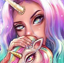 Image result for Unicorn Anime Girl Drawing