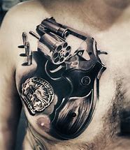 Image result for Gun Tattoos Men