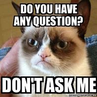 Image result for Y U No Ask Questions Meme