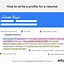 Image result for Personal Profile Template