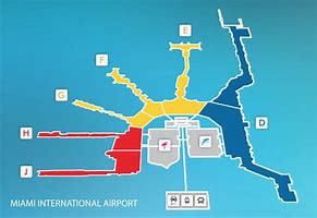 Image result for Layout of Miami International Airport