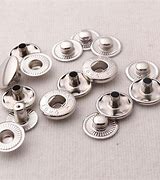 Image result for Silver Metal Snap Button