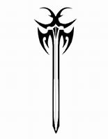 Image result for Tribal Sword Stencil
