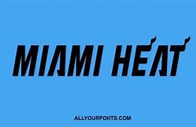 Image result for Miami Heat Last Name Font