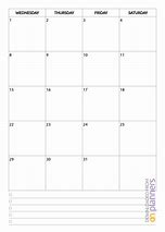 Image result for One Month Calendar