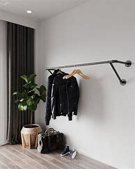 Image result for Wall Mounted Railing Clothes