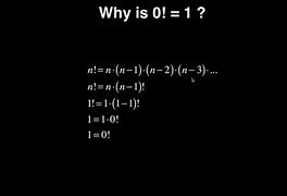 Image result for Why 0 Factorial Is 1 Proof