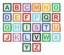 Image result for Alphabet in Block Letters
