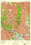 Image result for Washington DC Topographic Map