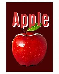 Image result for Red Apple Fruit Print