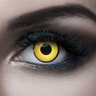 Image result for Glowing Contact Lenses Yellow