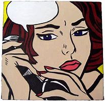 Image result for Person on the Phone Painting