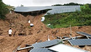 Image result for Landslides of Solar Panels in Japan